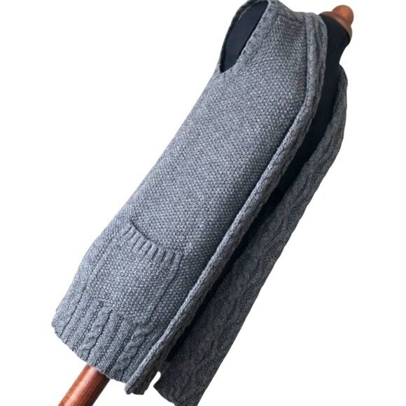 Eddie Bauer Grey Wool Cardigan Vest With Pockets XS - Picture 10 of 13